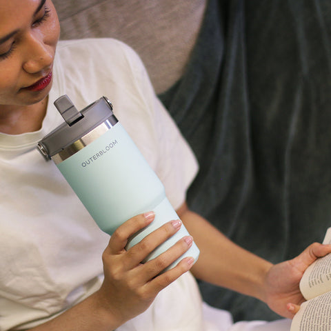 Outerbloom Personalized  Tumbler Titan Light Cyan - 500 mL