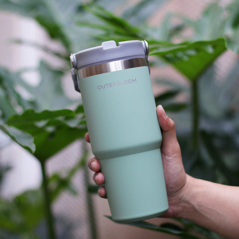 Outerbloom Personalized Tumbler Titan Green Verde - 500 mL