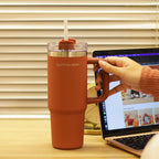 Outerbloom Personalized Tumbler Titan Terra Sunset with Straw - 900 mL
