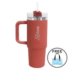 Outerbloom Personalized Tumbler Titan Terra Sunset with Straw - 900 mL