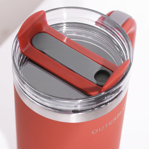 Outerbloom Personalized Tumbler Titan Terra Sunset with Straw - 900 mL