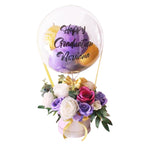 Violet Victory Balloon Artificial