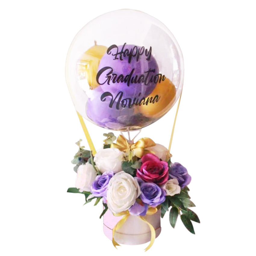 Violet Victory Balloon Artificial