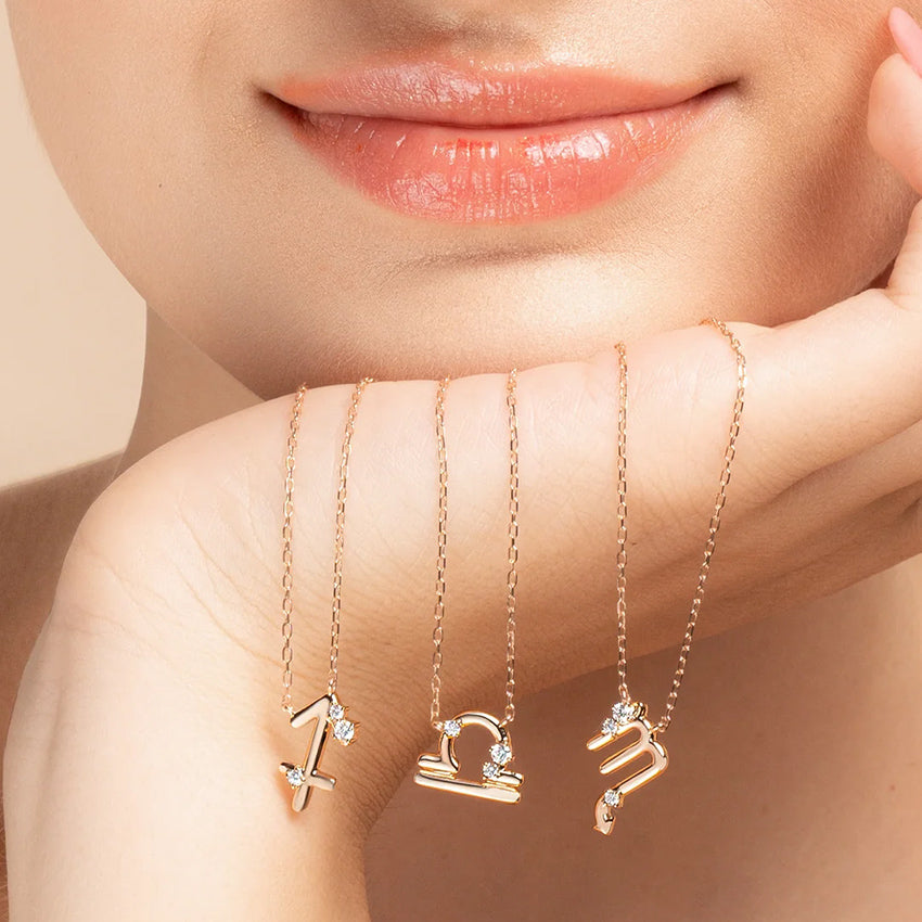 Sol et Terre Zodiac Pendant Libra Necklace