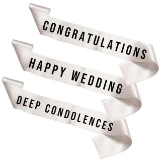 Greeting Ribbon on Standing Flower
