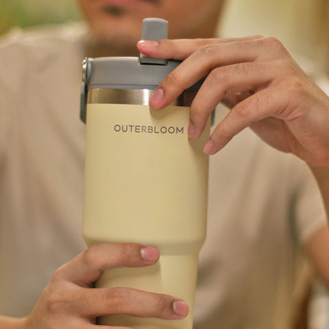 Outerbloom Personalized  Tumbler Titan Creamy Beige - 500 mL