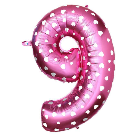 Jumbo Pink Number Foil Balloon 0-9