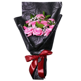 The Classic Midnight Hand Bouquet Sweet Pink