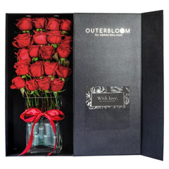 Signature Rose Box Classic Premium - Fiery Red
