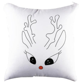 Raindeer White Pillow