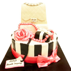 Chanel Handbag Wine Cake