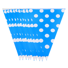 Blue Polkadot Flag Banner