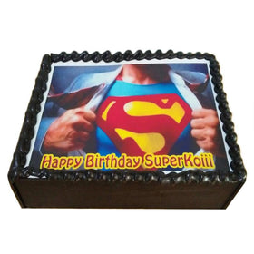 Dark Chocolate Superhero Cake