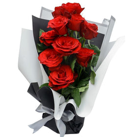 Simply Charming Rose Bouquet - Fiery Red