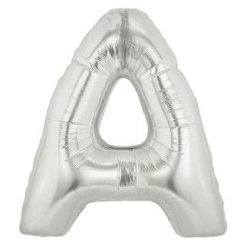 Silver Alphabet Foil Balloon A-Z
