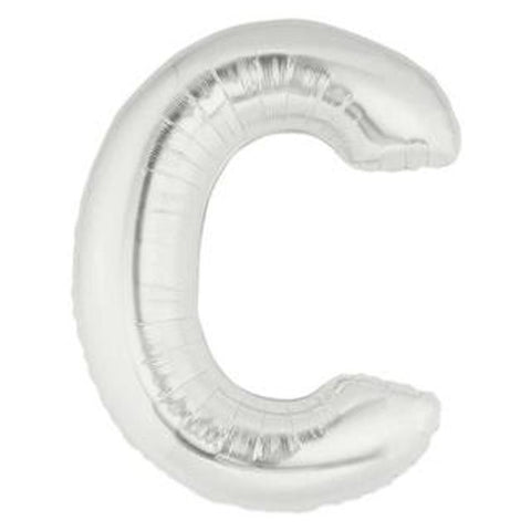 Silver Alphabet Foil Balloon A-Z