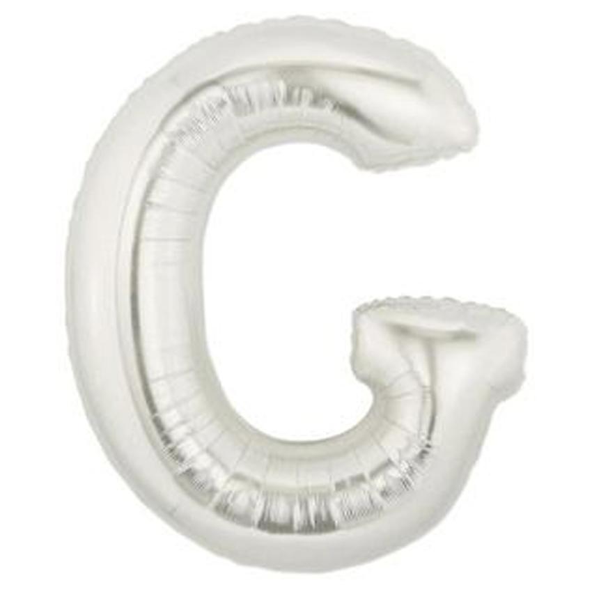 Silver Alphabet Foil Balloon A-Z