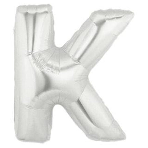 Silver Alphabet Foil Balloon A-Z