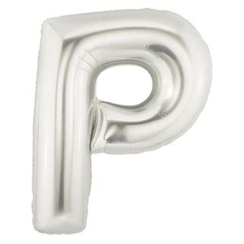 Silver Alphabet Foil Balloon A-Z