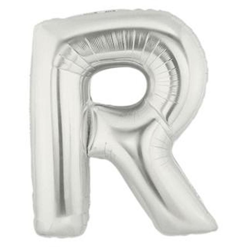 Silver Alphabet Foil Balloon A-Z