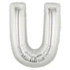 Silver Alphabet Foil Balloon A-Z