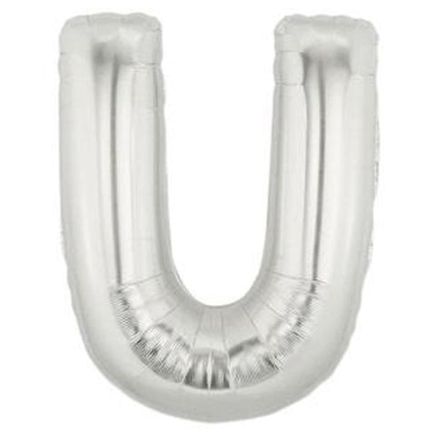 Silver Alphabet Foil Balloon A-Z