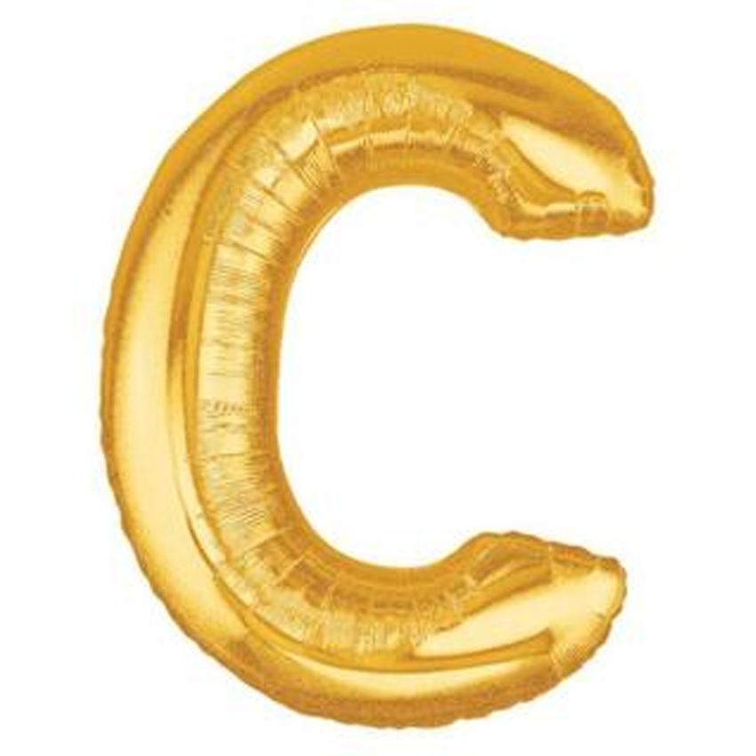 Gold Alphabet Foil Balloon A-Z
