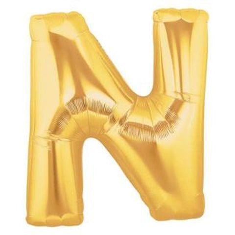 Gold Alphabet Foil Balloon A-Z