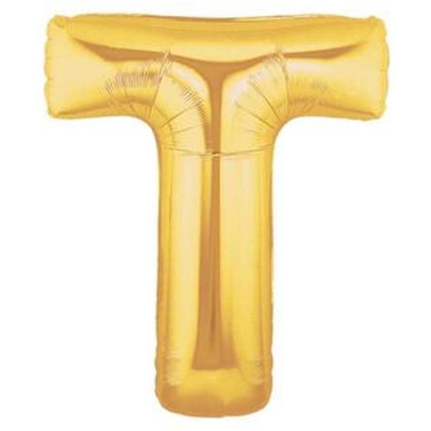 Gold Alphabet Foil Balloon A-Z