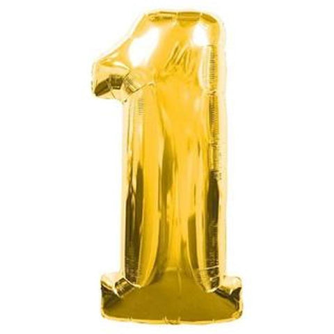 Jumbo Gold Number Foil Balloon 0-9