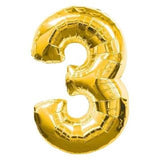Jumbo Gold Number Foil Balloon 0-9