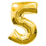 Jumbo Gold Number Foil Balloon 0-9