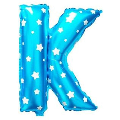Blue Alphabet Foil Balloon A-Z