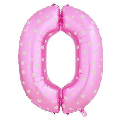Jumbo Pink Number Foil Balloon 0-9