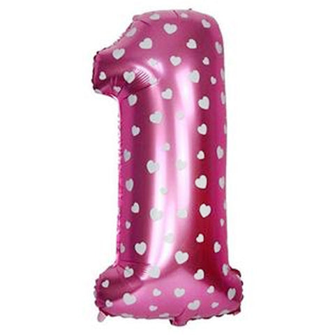 Jumbo Pink Number Foil Balloon 0-9