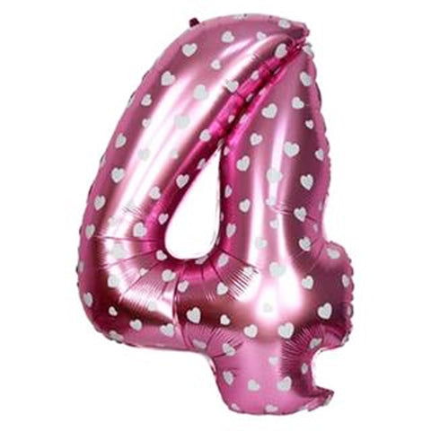 Jumbo Pink Number Foil Balloon 0-9
