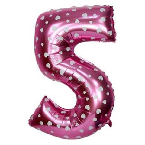 Jumbo Pink Number Foil Balloon 0-9