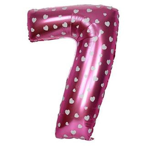 Jumbo Pink Number Foil Balloon 0-9