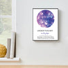 Custom Love Message Frameless Photo Purple