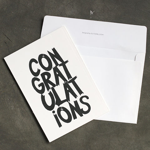 Outerbloom Cardkit Congratulations