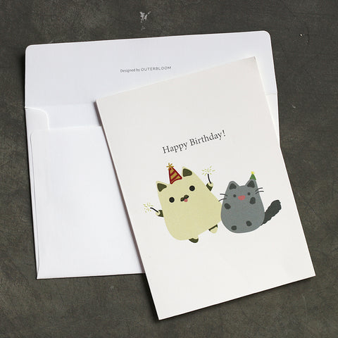 Outerbloom Cardkit Cutie Cats Birthday