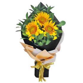3 Sunflower In A Bouquet