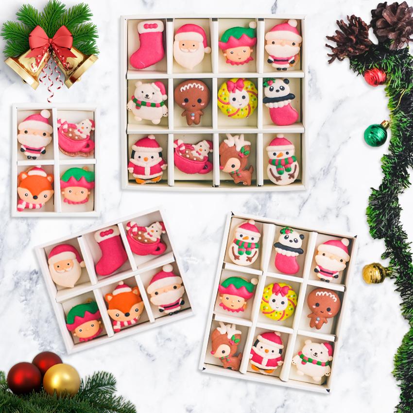 Le Sucre Christmas Series Santa Box of 12