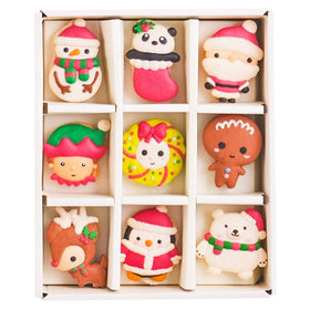 Le Sucre Christmas Series Santa Box of 9