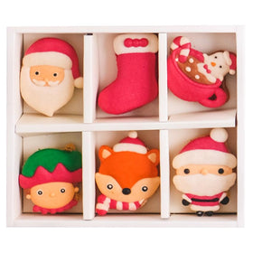 Le Sucre Christmas Series Santa Box of 6