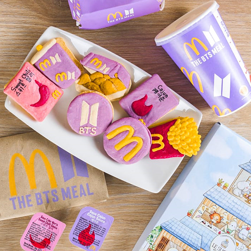 Le Sucre BTS X McD Round Macaroon - 7  Pcs