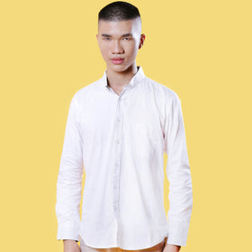 Menssentials Embroidered White Shirt