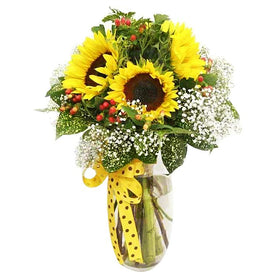5 Sunflower in Vase