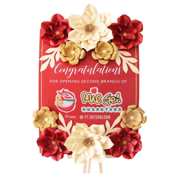 Ruby Crown Paper Flower Board