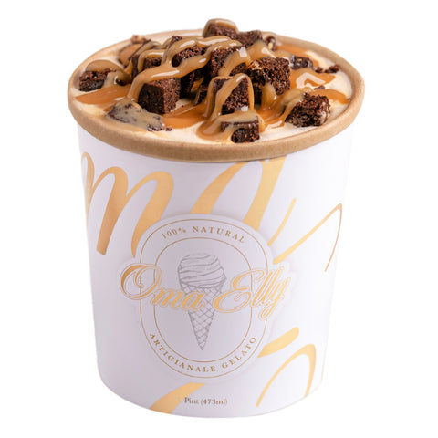 Oma Elly Dulce De Leche Biscoff Gelato - 473 mL